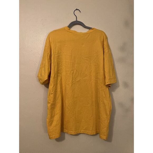 Vintage Paco Jeans Shirt Adult XL Yellow 90s Y2K All Over Print AOP Mens - Picture 9 of 11